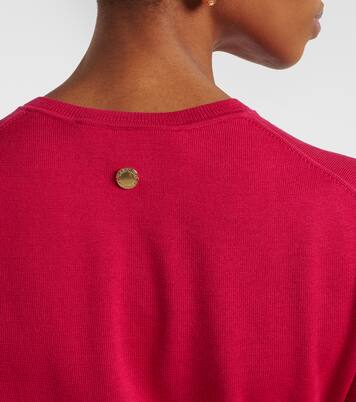 Cárdigan cropped de seda y algodón | Carolina Herrera