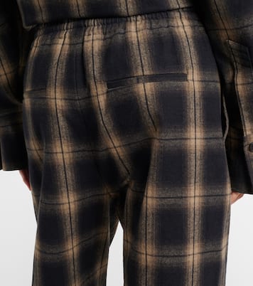 格纹棉质运动裤 | The Attico