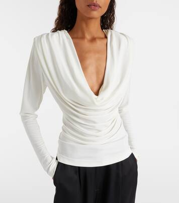 Draped jersey top | Wardrobe.NYC