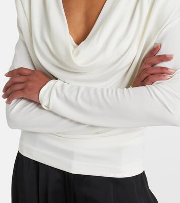 Draped jersey top | Wardrobe.NYC