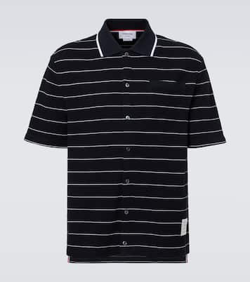 Polohemd aus Baumwolle und Leinen | Thom Browne