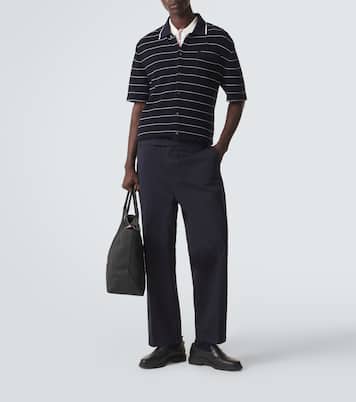 Polohemd aus Baumwolle und Leinen | Thom Browne
