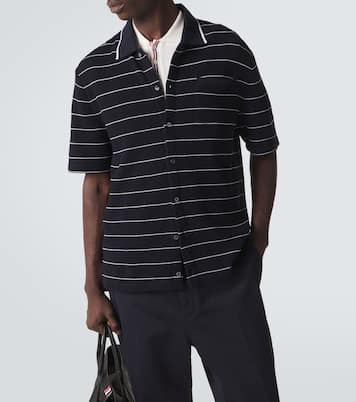 Polohemd aus Baumwolle und Leinen | Thom Browne