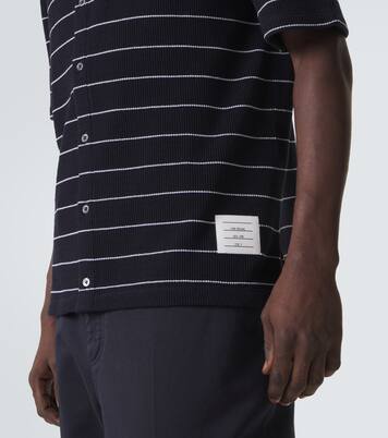 Polohemd aus Baumwolle und Leinen | Thom Browne