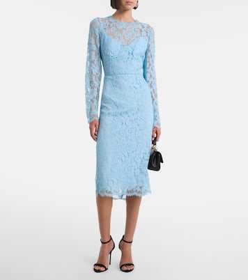 Vestido de cóctel de mezcla de algodón | Dolce&Gabbana