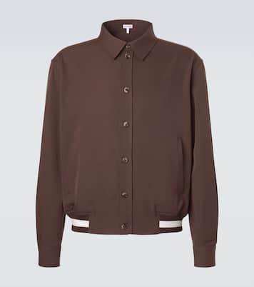 Veste blouson en gabardine de laine | Loewe