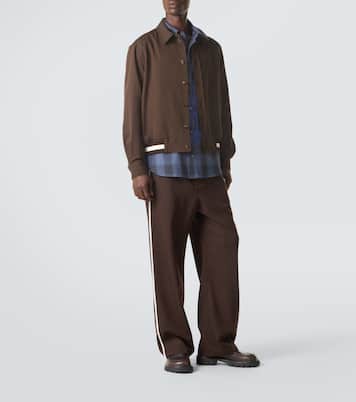Veste blouson en gabardine de laine | Loewe