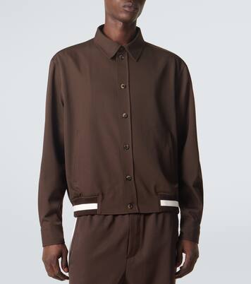 Veste blouson en gabardine de laine | Loewe