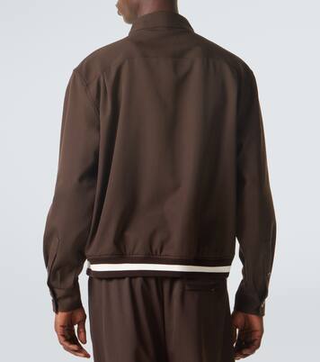 Veste blouson en gabardine de laine | Loewe