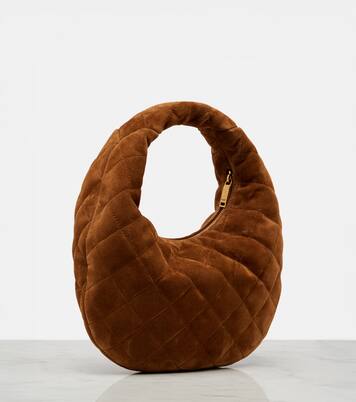 Icarino Mini quilted suede top-handle bag | Saint Laurent