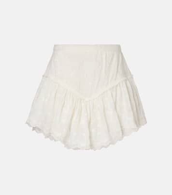 Bestickte Shorts Zoelia aus Baumwolle und Seide | Isabel Marant