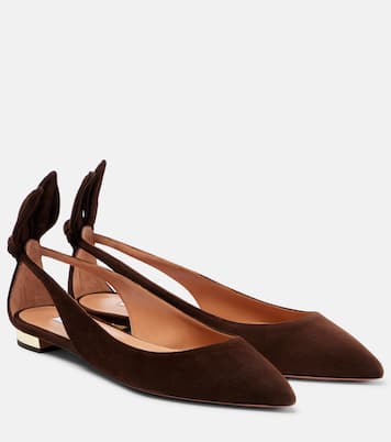 Ballerines Bow Tie en daim | Aquazzura