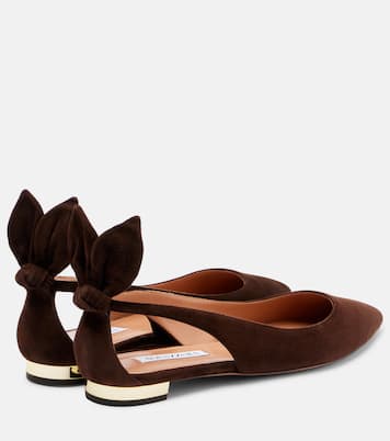 Ballerines Bow Tie en daim | Aquazzura