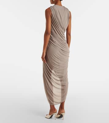 Vestido de fiesta Ripple de jersey drapeado adornado | Christopher Esber