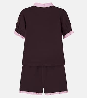 Set de polo y shorts de algodón | Moncler Enfant