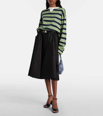 Leather slingback sandals | Prada