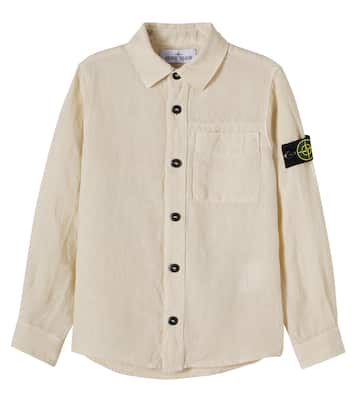 Compass linen shirt | Stone Island Junior