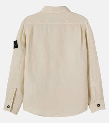 Compass linen shirt | Stone Island Junior