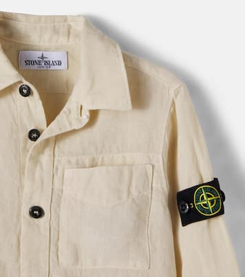 Compass linen shirt | Stone Island Junior