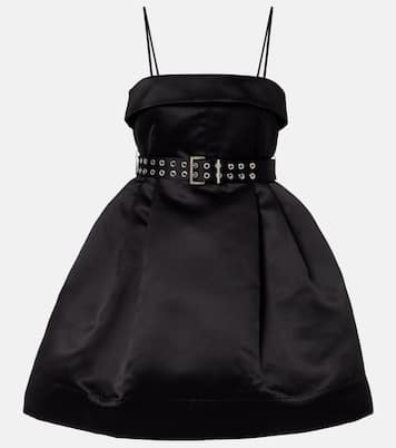 束带缎布迷你连衣裙 | Ganni