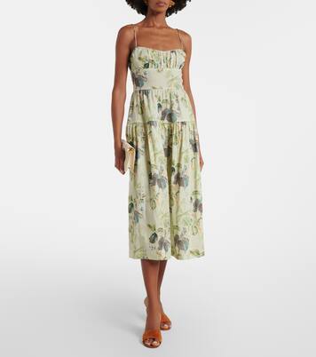Benoit floral ramie midi dress | Dôen