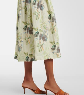 Benoit floral ramie midi dress | Dôen