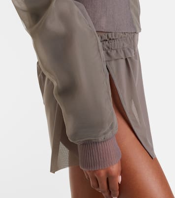 Dracucollar tulle and organza bomber jacket  | Rick Owens