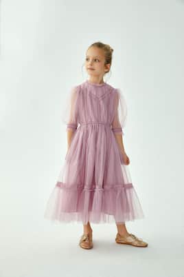 Donna lace-trimmed tulle dress | C'era Una Volta