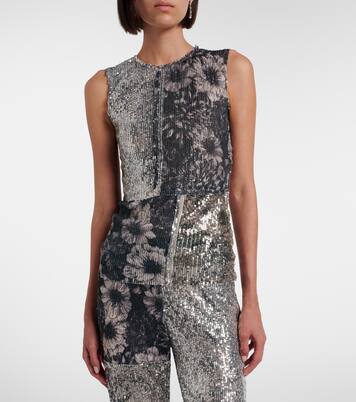 Sequined patchwork top | Maison Margiela