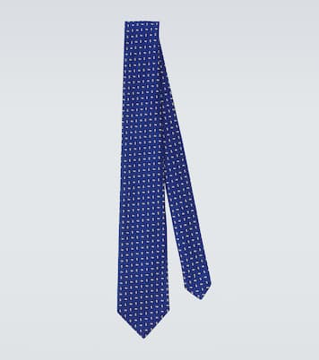 Cravate jacquard en soie | Charvet