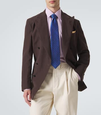 Cravate jacquard en soie | Charvet