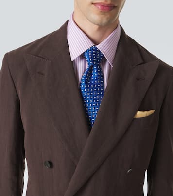 Cravate jacquard en soie | Charvet
