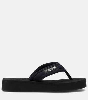Logo platform thong sandals | Coperni
