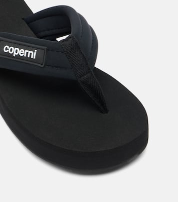 Logo platform thong sandals | Coperni