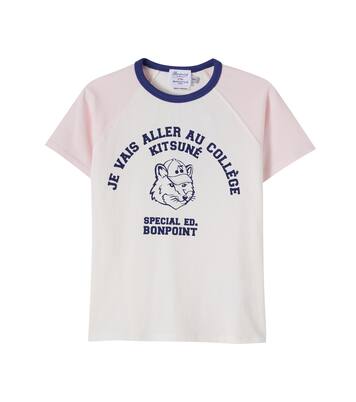 x Kitsuné Lulu printed cotton jersey T-shirt | Bonpoint