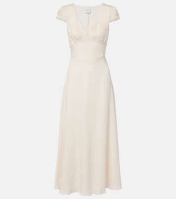 Vestido midi Perla con encaje | Posse