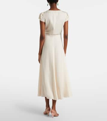 Vestido midi Perla con encaje | Posse