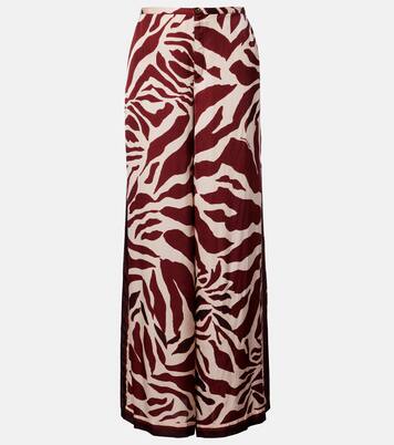 Clea animal-print palazzo pants | Poupette St Barth