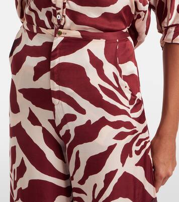 Clea animal-print palazzo pants | Poupette St Barth