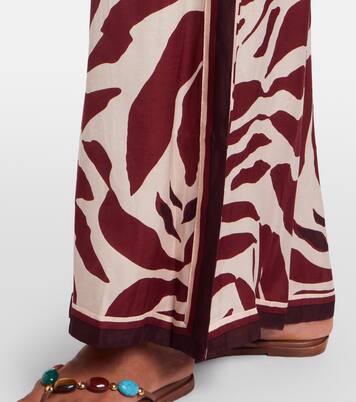 Clea animal-print palazzo pants | Poupette St Barth