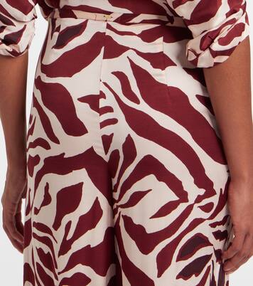 Clea animal-print palazzo pants | Poupette St Barth