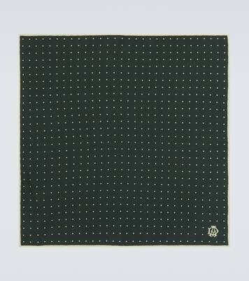 Polka-dot silk twill scarf | Dunhill