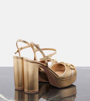 VLogo Signature leather platform heels | Valentino Garavani