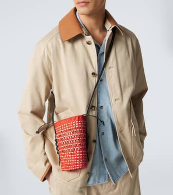 Paula's Ibiza leather-trimmed shoulder bag | Loewe