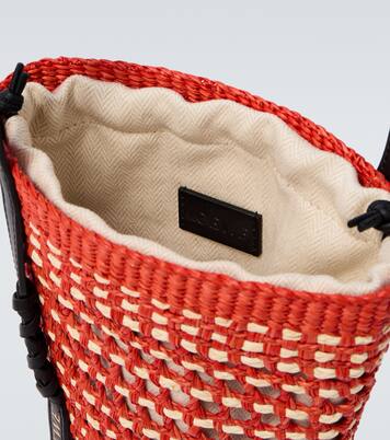 Paula's Ibiza leather-trimmed shoulder bag | Loewe