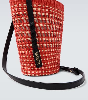 Paula's Ibiza leather-trimmed shoulder bag | Loewe