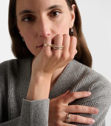 Raneth 925 sterling silver and 18kt gold ring with diamonds | Spinelli Kilcollin