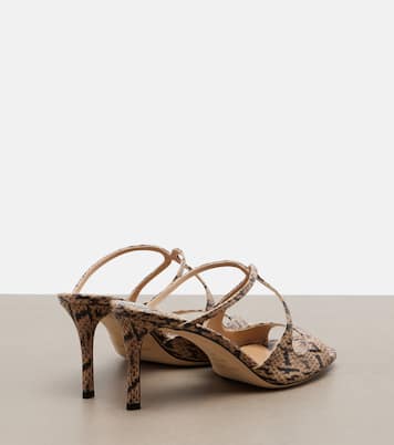 Anise 스네이크 이펙트 레더 뮬 | Jimmy Choo