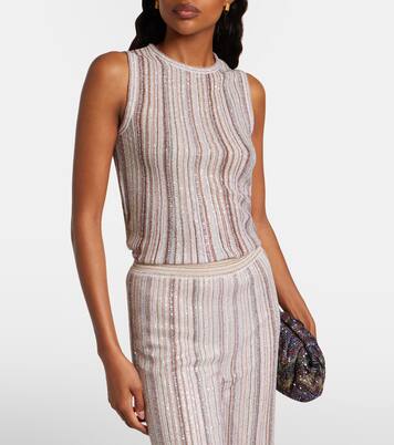 Striped lamé top | Missoni