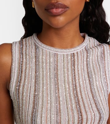 Striped lamé top | Missoni